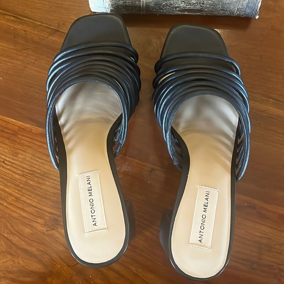 Antonio Melani Bree Tubular Leather Platform Sandals - Picture 5 of 9